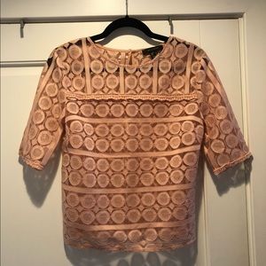 Lace peach top